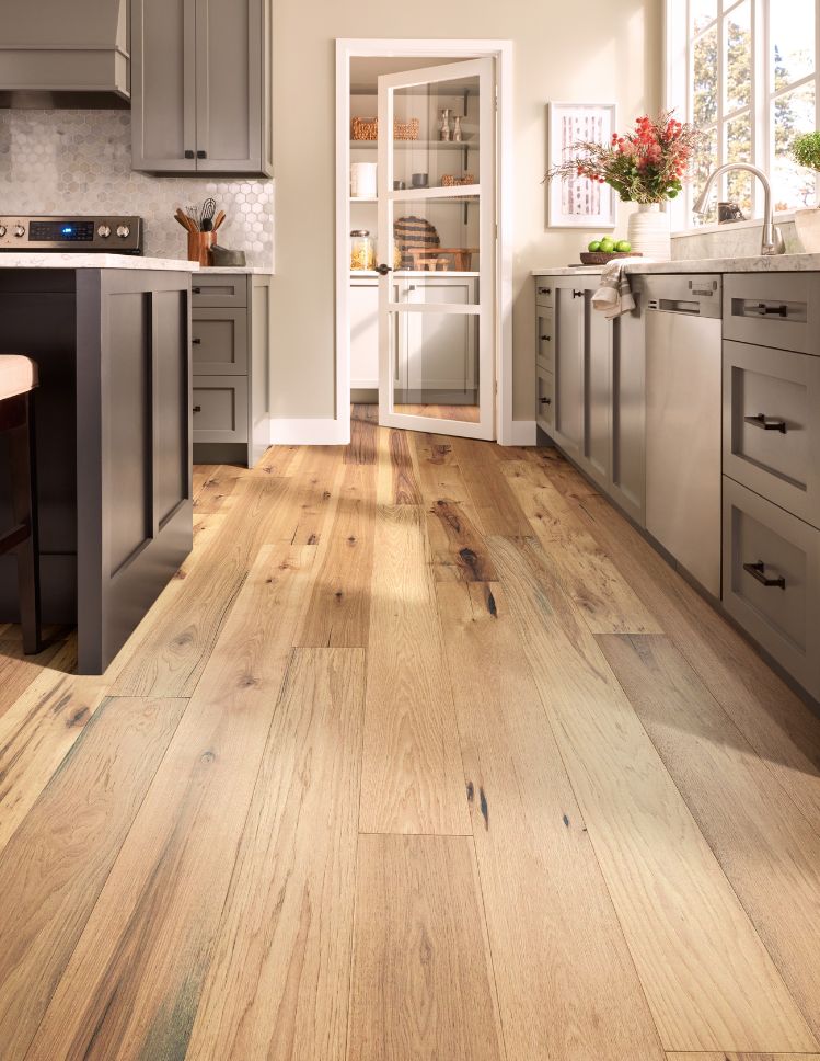 hardwood flooring in a stylish and bright Charlevoix kitchen